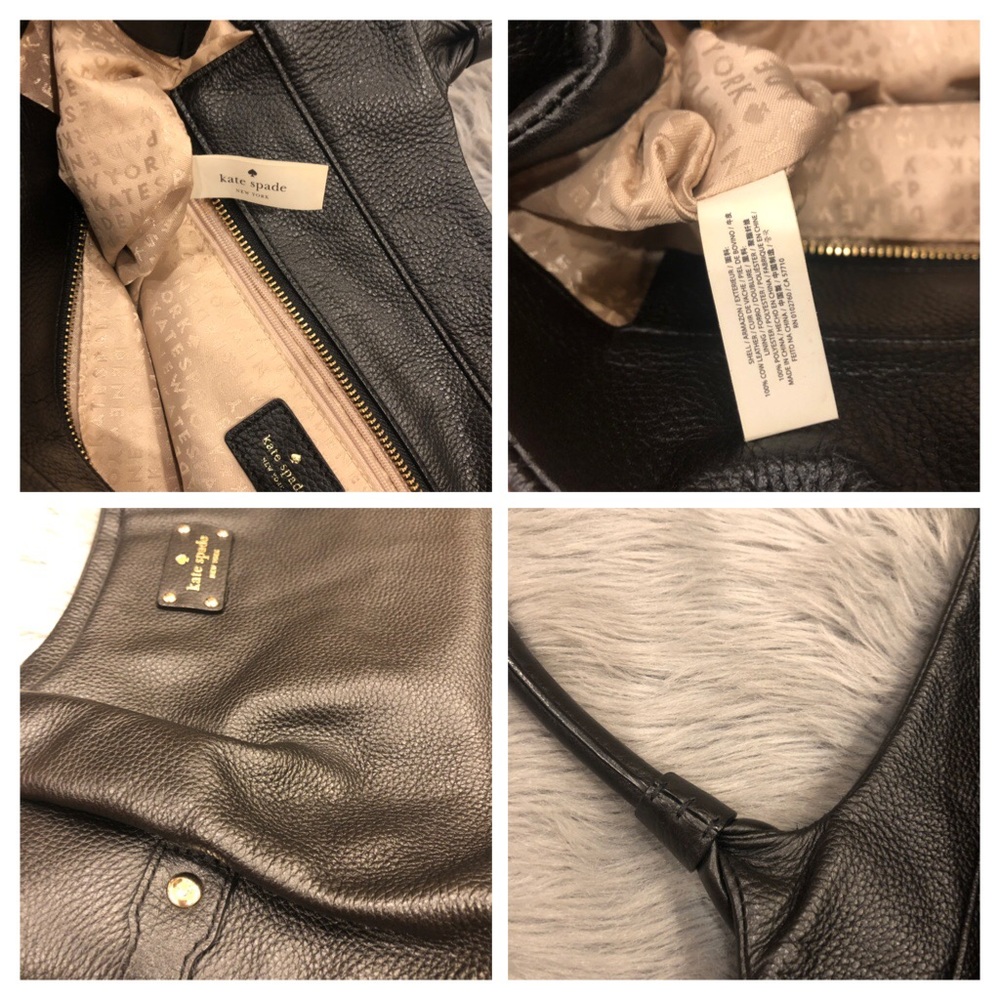 kateSpade BerkshireRoad StevieSatchel blackleather - Picture 2 of 8